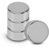 Maul Neodym-Scheibenmagnet 20 mm, Haftkraft: 12 kg, silber