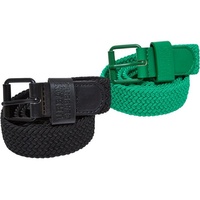 URBAN CLASSICS Elastic Belt Set Kids - Schwarz -