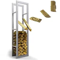 Lawa Kaminholzregal Metall verzinkt 40 x 25 x 150