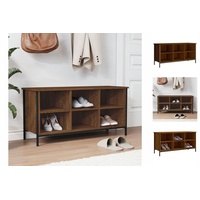 VidaXL Schuhregal Braun Eichen-Optik 100x35x50 cm Holzwerkstoff