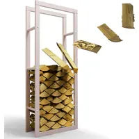 Lawa Kaminholzregal Metall verzinkt 60 x 25 x 150