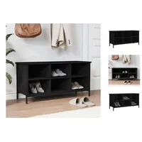 VidaXL Schuhregal Schwarz 100x35x50 cm Holzwerkstoff