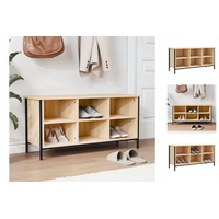 VidaXL Schuhregal Sonoma-Eiche 100x35x50 cm Holzwerkstoff