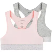 NAME IT Mädchen Nkfshort Top 2p Noos Unterhose, Barely