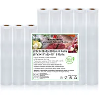 KitchenBoss Vakuumierbeutel Vakuumierfolie Vakuumbeutel Lebensmittel Vakumierfolienrollen:KitchenBoss BPA-Frei Sous Vide