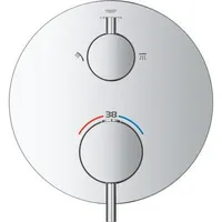 Grohe Atrio Thermostat-Brausebatterie mit 2-Wege-Umstellung, Fertigmontageset, chrom