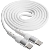 Akyga USB-Kabel USB-C® Stecker, USB-C® Stecker 1.00 m Weiß