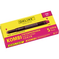 Online Schreibgeräte ONLINE® 17175/12 Tintenpatronen für Füller pink 5