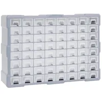 VidaXL Multi-Schubladen-Organizer mit 64 Schubladen 52x16x37,5 cm