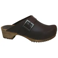 Sanita Wood-Urban Open Clog Antique Brown Gr.42 | Gr.:
