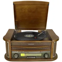 Soundmaster NR560 Nostalgie Stereoanlage mit Plattenspieler