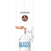Brabantia PerfectFit Grösse L 45l, Abfallsack, Weiss