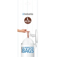 Brabantia L 45l, Abfallsack, Weiss