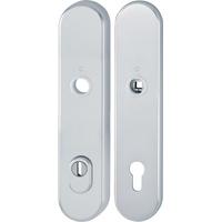 HOPPE Langschildpaar E3332ZA/3310 F1/silberf.F1 PZ 92mm