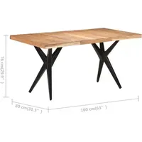 VidaXL Esstisch 160 x 76 x 80 cm Akazie