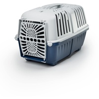LIONTO Transportbox aus recyceltem Kunststoff, 55x36x36cm,dunkelblau & Tragegriff, auch