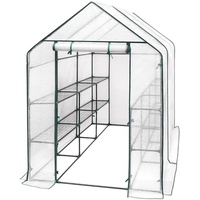 Woltu Foliengewächshaus Tomatengewächshaus Treibhaus Gartenhaus Frühbeet Gemüse Gewächshaus überwinterungszelt