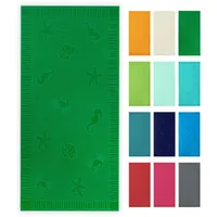 ZOLLNER Strandtuch 100 x 200 cm grün