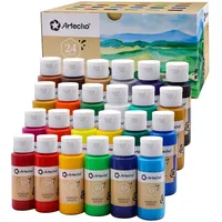 Artecho Acrylfarben Set 24x59 ml, Acrylic Paint Set, Wasserfest