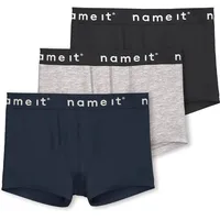 NAME IT Jungen Nkmboxer 3p Noos Unterhose, Black 1,