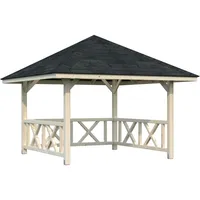 Palmako Pavillon Bianca 8,3 m2 Set 101 Transparent tauchimprägniert