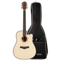 Rocktile WSD-100C NT Westerngitarre Gigbag Set