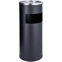 Svita 30L Standaschenbecher Eimer Aschenbecher Mülleimer Ascher 60x25cm Schwarz