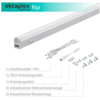 Oktaplex lighting Oktaplex LED Riga 2er Set Küche 28cm