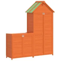 VidaXL Geräteschuppen Set 0,79 x 0,53 m 2-tlg. braun