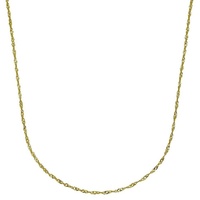 VIVANCE Collierkettchen »585 Gold Singapurkette 45cm«, Halsschmuck, 37234346-0 gelb