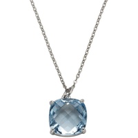 ZEEme Gemstones Halskette Silber 925 rhodiniert 45cm lang mit