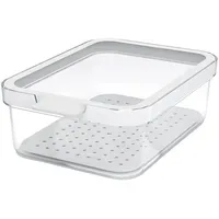 Rotho Frischhaltedose Cauma transparent weiß 19,6 cm 1,2 l