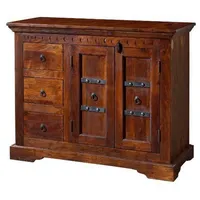 Massivmoebel24 Kommode Akazie 106x50x85 nougat lackiert OXFORD #408 -