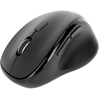 Manhattan Wireless Ergonomic Mouse with 2-in-1 USB Receiver, schwarz,