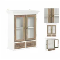 VidaXL Wandschrank Weiß 49x22x59 cm Holzwerkstoff