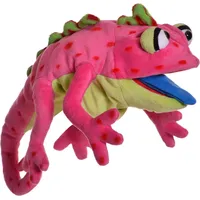 Living Puppets Wilhelminchen Chamäleon, Handpuppe aus hochwertigen Materialien in