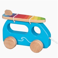 GoKi 54858 - Ziehfahrzeug Surfer Van,