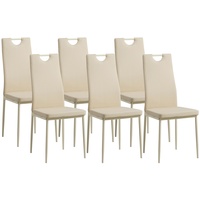 Albatros Esszimmerstühle SALERNO 6er Set, Beige