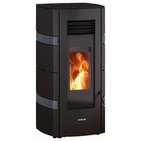 Justus Sia Pelletofen Stahl Schwarz | conStone Anthrazit