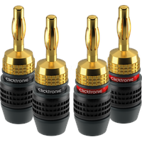 Clicktronic Banana plug SL - 4 Pack