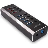 Lindy 43371 USB-Hub 8 Port USB 3.0 Hub mit