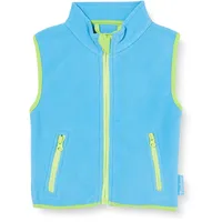 Playshoes Fleece-Weste farbig abgesetzt in aquablau, 80
