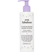 Evo Fabuloso Platinum Blonde Toning Shampoo 250m