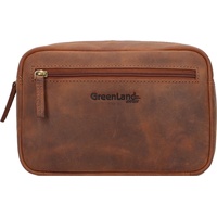 GREENLAND Nature Gürteltasche Leder 23 cm braun