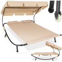 Tectake tectake® Gartenliege für 2 Personen