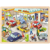GoKi Einlegepuzzle Tankstelle, per St