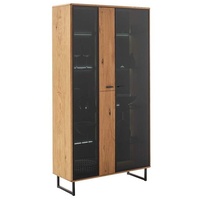 MCA Furniture MCA Arezzo Kombi Vitrine Holzwerkstoff/Wildeiche - Anthrazit