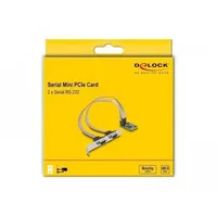 DeLock Mini PCIe Karte full size zu 2 x