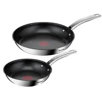 Tefal B817S255 Topf-Set 2 Stück(e), Pfanne + Kochtopf, Silber