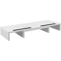 [en.casa] Monitorständer Vilppula 79x27x10,5cm Weiß